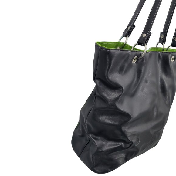 Disney World Park Resort Vegan Sequined Mickey Mouse Tote Bag Black Shoulder - Picture 5 of 11